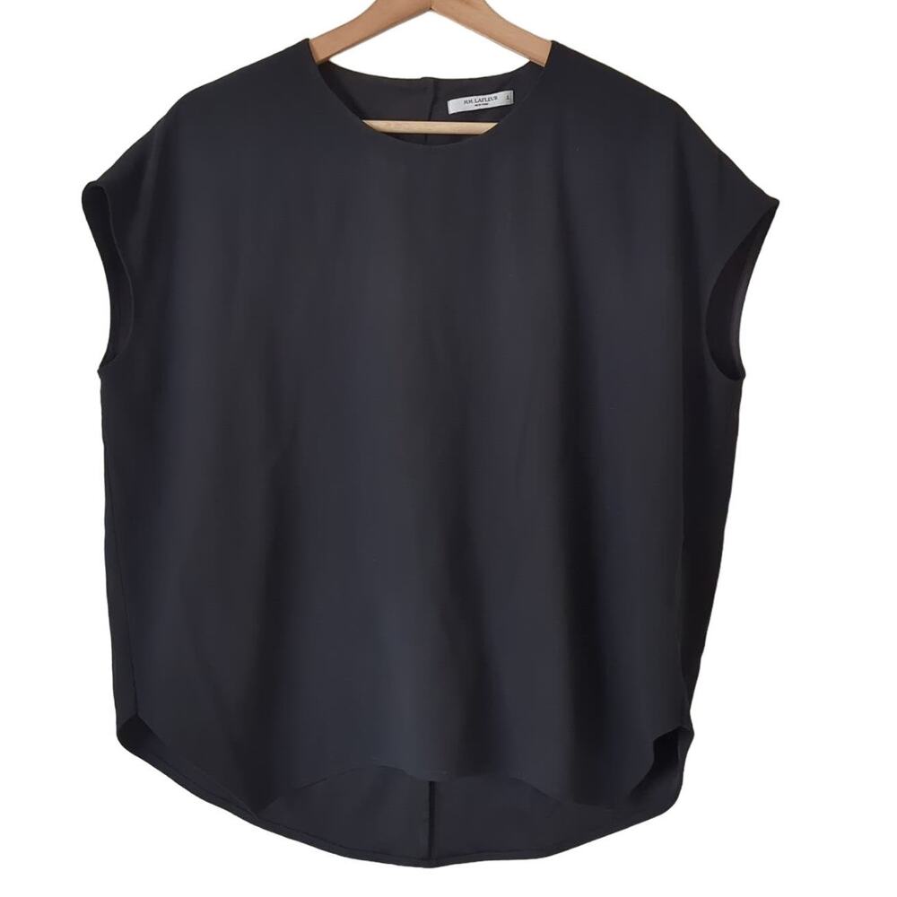 MM. LaFleur New York Womens Top Small Classy Blouse Capsule Career Basic Keyhole